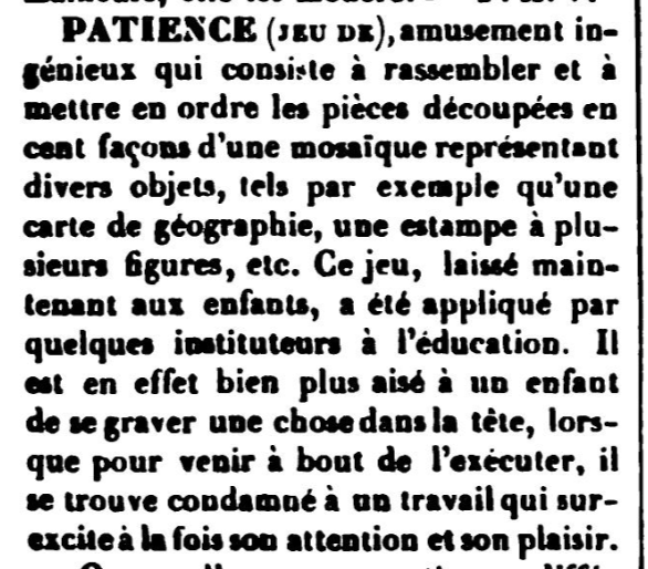 Patience 1833